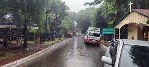 Intensas lluvias retrasan la llegada de peregrinos al Santuario de Itacuá.