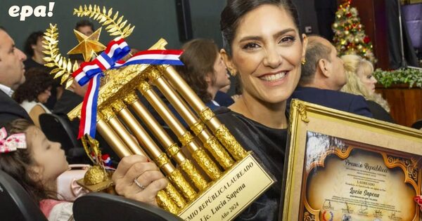 ¡Brillando como siempre! Lucía Sapena recibe el Premio República Laureados 2024