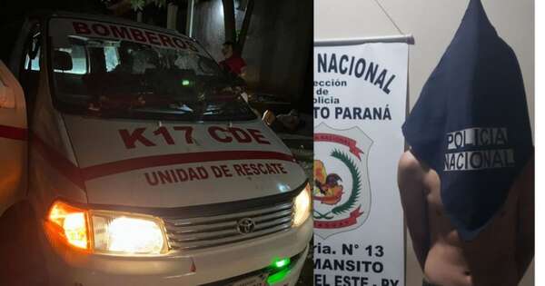 Diario HOY | Descontrol total: joven destruye ambulancia de bomberos en pleno rescate