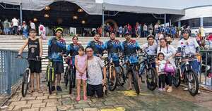 Diario HOY | Ciclistas pedalearon desde Guajayví hasta la basílica de Caacupé
