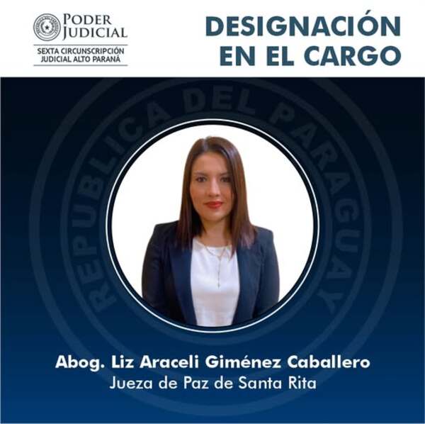 Designan nueva magistrada en el Juzgado de Paz de Santa Rita