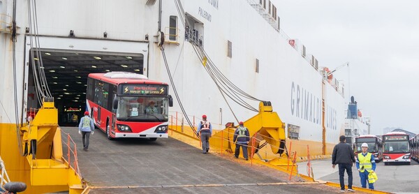 Los primeros 30 buses eléctricos de Taiwán están rumbo a Paraguay - .::Agencia IP::.