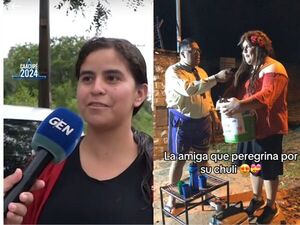 (VIDEO) Parodian entrevista a promesera que regaló ensalada de frutas a peregrinantes: ¡”Rezó” para estar un año más con su chuli!!