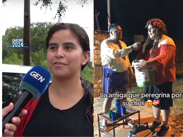 (VIDEO) Parodian entrevista a promesera que regaló ensalada de frutas a peregrinantes: ¡”Rezó” para estar un año más con su chuli!!