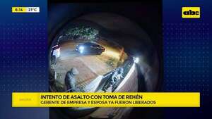 Intento de robo a empresa de caudales: tomaron de rehén a gerente y esposa - ABC Noticias - ABC Color