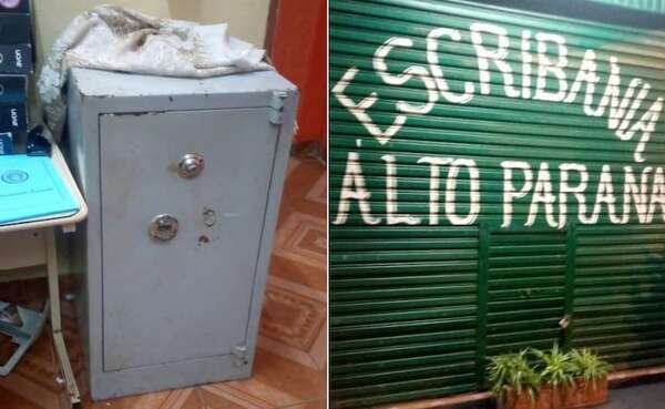 Alarma y guardia impiden robo de caja fuerte en escribanía - ABC en el Este - ABC Color