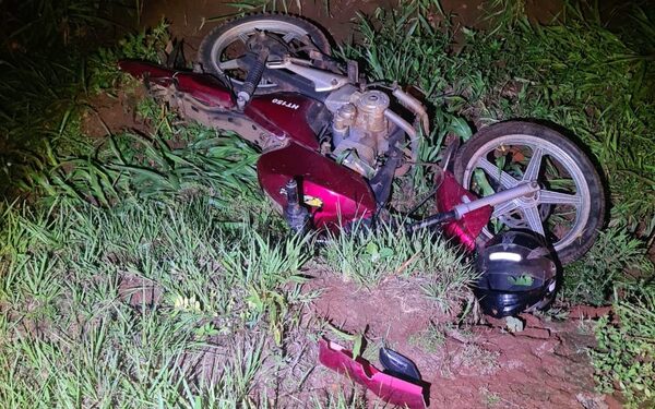 Motociclista herido tras accidente