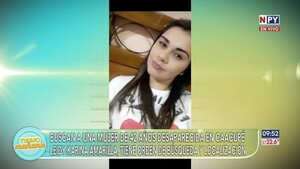 Buscan a mujer desaparecida en Caacupé
