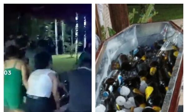 (VIDEO) Furor por ataúd para enfriar cervezas de funebreros