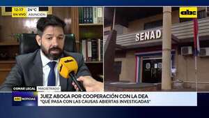Llama atención cese de cooperación Senad-DEA, dice juez: “El tiempo dirá si fue positivo o negativo” - ABC Noticias - ABC Color