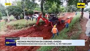 Video: pretenden desechar aguas residuales del Hospital de Coronel Oviedo al río Tebicuarymí - ABC Noticias - ABC Color