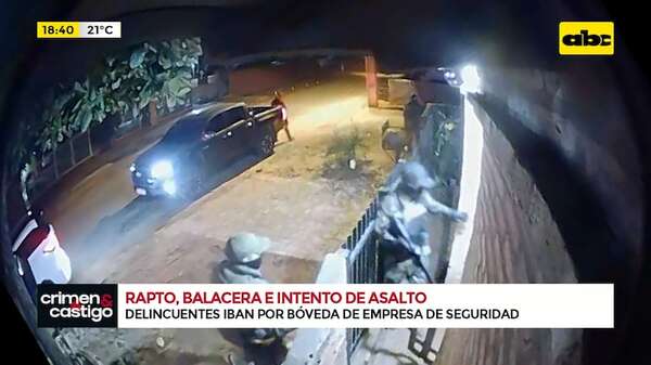 Video: así ocurrió el intento de asalto con toma de rehenes a una empresa transportadora de caudales - Crimen y castigo - ABC Color