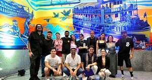 La Nación / Mural “Yma, memorias del río”: artista esteño celebra ser parte del homenaje al Puerto