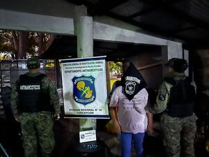 Allanamiento en Concepción: detienen a una mujer y confiscan drogas y dinero