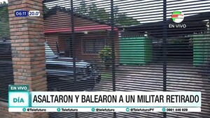 Asaltaron y balearon a un militar retirado en San Lorenzo
