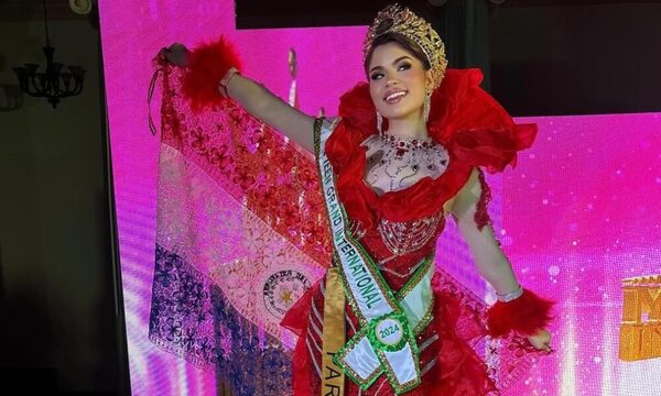 [VIDEO] ¡Mi país, mi país! Paraguayita ganó concurso internacional de belleza