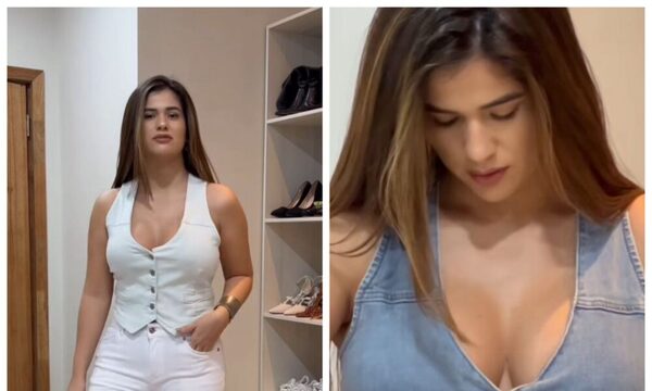 ¡Emilia Aranda ya mostró cómo quedó su delantera!