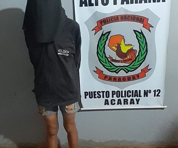 Aprehenden a sujeto por hurto agravado