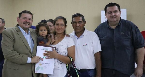 Llega al 70% la titulación de tierras de Arroyito en Concepción