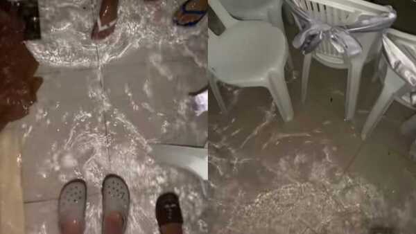 Colación pasada por agua: inundación no frenó la farra