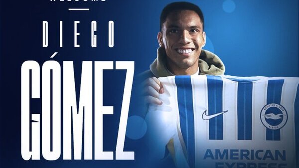 Diego Gómez agradó al Brighton por su juego en el club y en la Selección