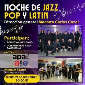 Invitan a la Noche de Jazz, Pop y Latin en el Arlequín Teatro • RADIO NACIONAL