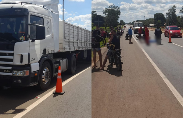 Motociclista muere arrollado por camión en Coronel Oviedo - Noticiero Paraguay