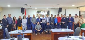 La Junta Departamental reconoció al Club General Caballero por su permanencia en la Primera División
