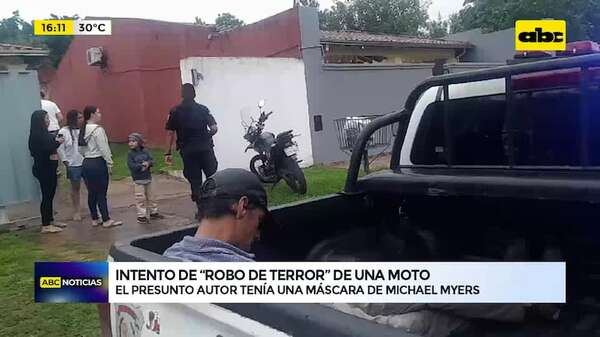 Ñemby: al estilo Michael Myers, hombre intentó robar una moto - ABC Noticias - ABC Color