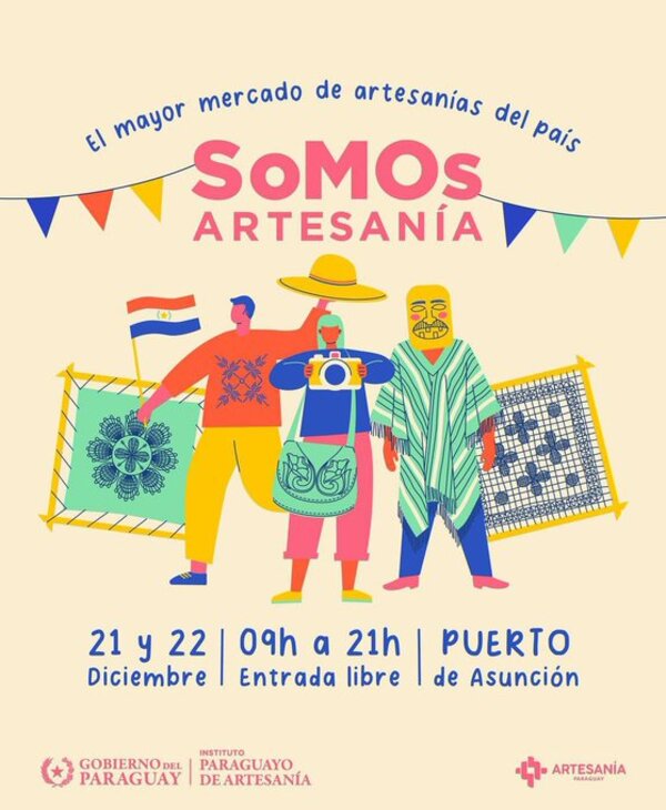 La Feria «Somos Artesanía» se realiza el 21 y 22 de diciembre en el Puerto de Asunción • RADIO NACIONAL