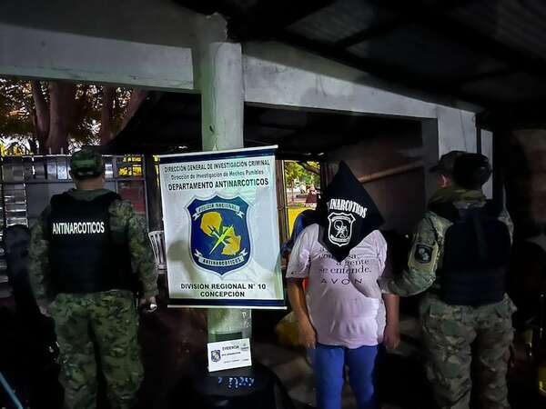 Concepción: Policía detiene a microtraficante con dosis de cocaína y marihuana - Policiales - ABC Color