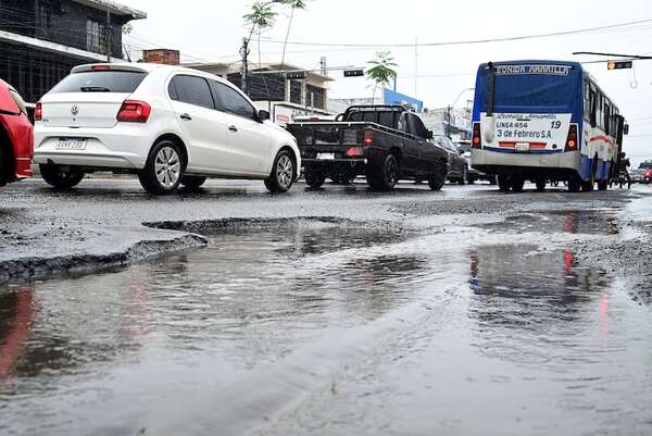 Asunción de Nenecho: avenida “símbolo” de gestión del intendente, en ruinas - Nacionales - ABC Color