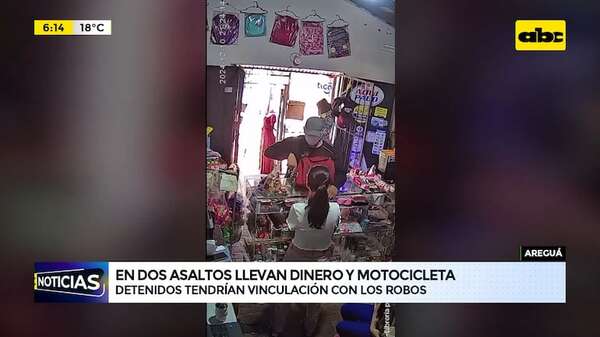 Areguá: en dos asaltos llevan dinero y una motocicleta - ABC Noticias - ABC Color