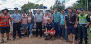 La comunidad celebró la entrega de patrulleras policiales en Caaguazú • PARAGUAY TV