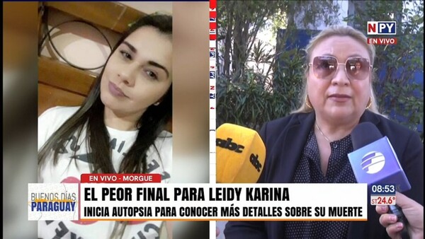 Inician autopsia de Leidy Karina Amarilla