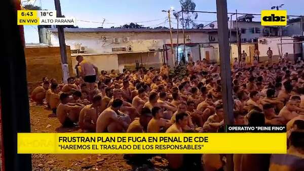 Operativo Peine Fino: frustran plan de fuga en penal de CDE - ABC Noticias - ABC Color