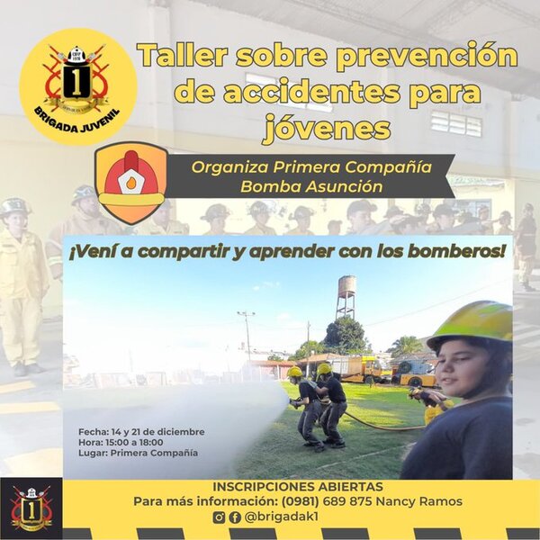 Primera Compañía del Cuerpo de Bomberos organiza Taller de Prevención de Accidentes • RADIO NACIONAL