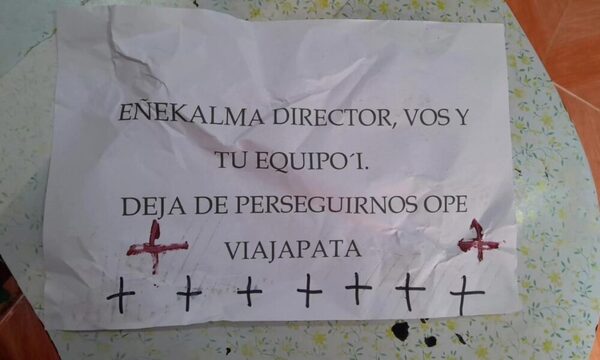 Desconocidos amenazaron a director Departamental del MEC