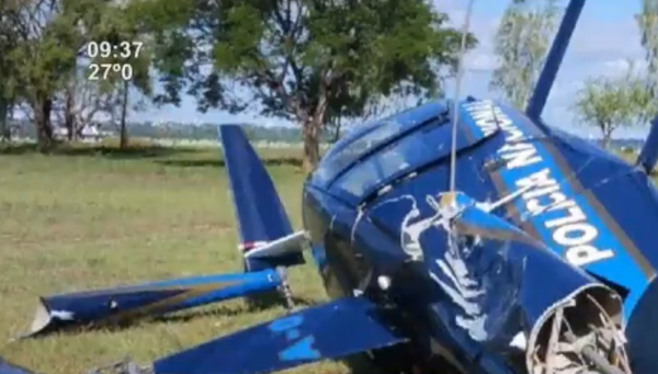 Helicóptero de la Policía Nacional se estrella y la tripulación sale ilesa - SNT