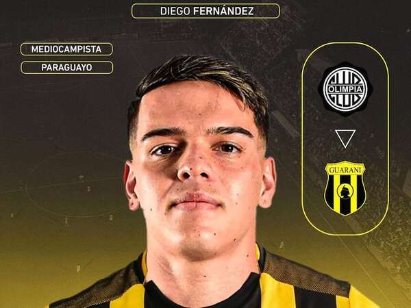 Guaraní presentó hoy al primer refuerzo 2025: Diego Fernández - Guaraní - ABC Color