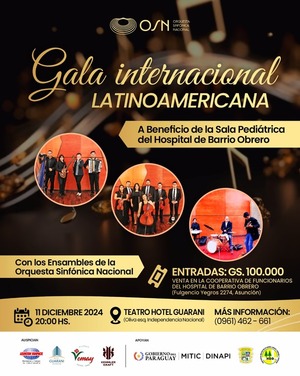 Concierto solidario de la OSN en beneficio de la sala pediátrica del Hospital Barrio Obrero - .::Agencia IP::.