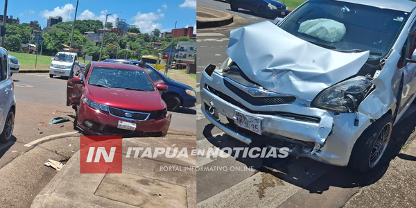 APARATOSA COLISIÓN DE VEHÍCULOS OCURRIÓ ESTE MEDIODÍA EN ENCARNACIÓN - Itapúa Noticias