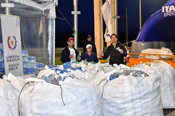 Alrededor de 30.000 kilos de botellas de plástico juntadas tras festividades de Caacupé