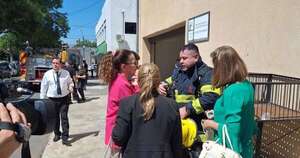 La Nación / Balón de gas explotó en ascensor de la Dirección General de los Registros Públicos