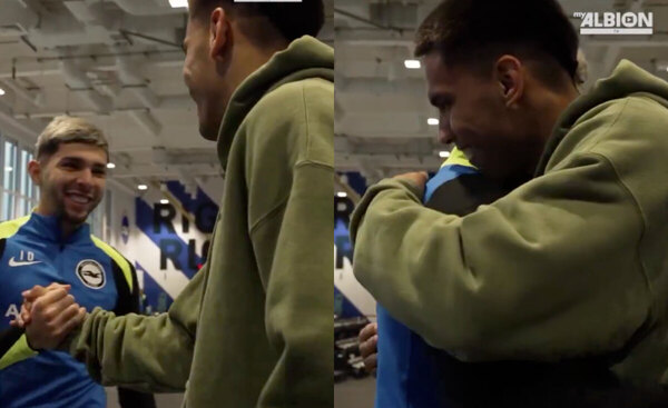 Versus / ¡Encuentro de "hermanos"! Julio Enciso recibió a Diego Gómez en el Brighton