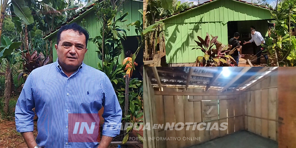 BUSCAN EQUIPAR VIVIENDA QUE INTENDENTE CONSTRUYÓ PARA FAMILIA EN ESTADO DE VULNERABILIDAD - Itapúa Noticias