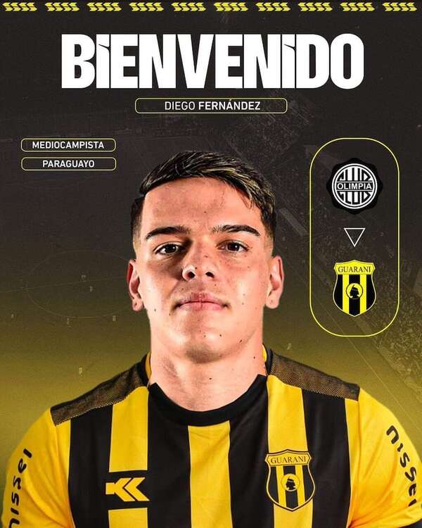 Diego Fernández, oficializado en Guaraní - Fútbol - ABC Color