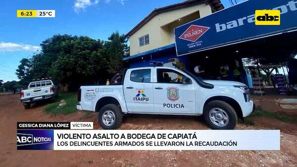Video: Violento asalto a bodega en Capiatá - ABC Noticias - ABC Color