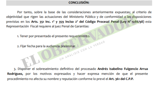 Quyquyhó “Incertidumbre insuperable” funda pedido de sobreseimiento definitivo para 5 procesados