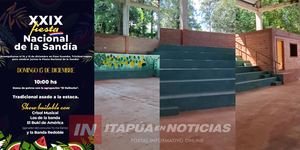 IMPORTANTES MEJORAS EN COMITÉ DE PRODUCTORES PASO GÜEMBÉ PARA LA FIESTA NACIONAL DE LA SANDÍA - Itapúa Noticias